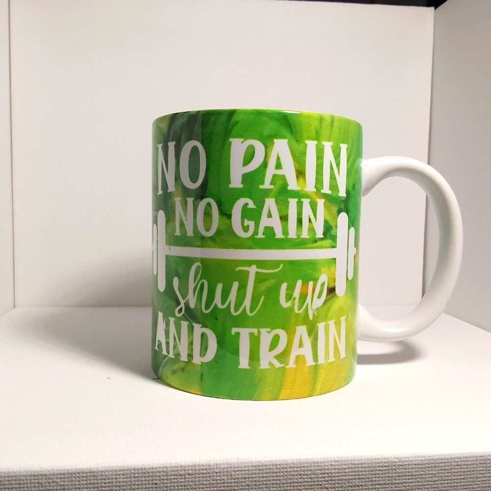 Handmade - Fitness Girl Power -Gym Training Motivate - Lifting Fit- Coffee Mug